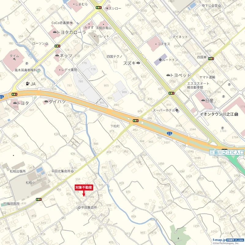 Land viewのGoogleマップ掲載ページへの案内画像