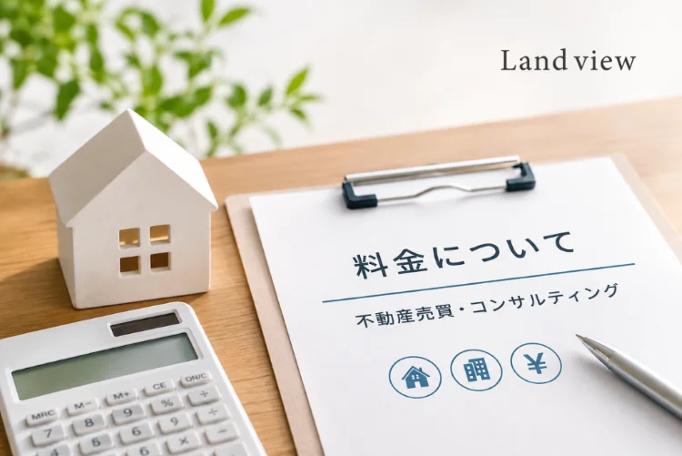 土地・建物・資金計画の相談に関する不動産売買・コンサルティング料金のイメージ
