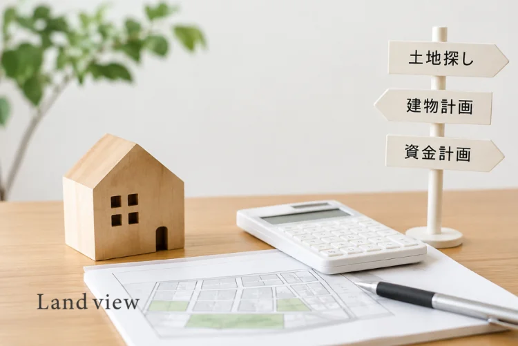 土地探しや建物計画、資金計画を相談できる不動産サポートのイメージ