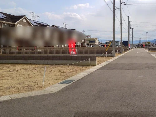 多度津町幸町271-1（1号地）前面道路の状況と周辺の生活道路環境