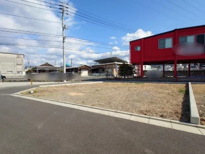 四国中央市上柏町10-9（4号地）の売土地周辺道路｜周辺住宅地の環境が分かる道路状況